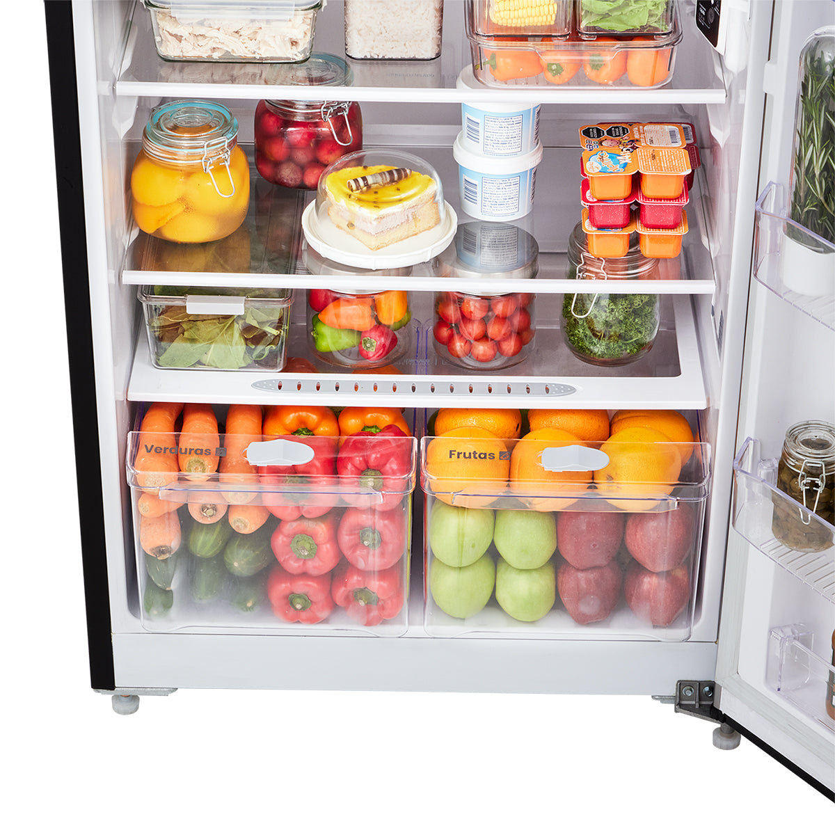 Nevera Haceb No Frost 404 litros inverter manija integrada inox - NEV ALC 404 SE DA MI INOX INV