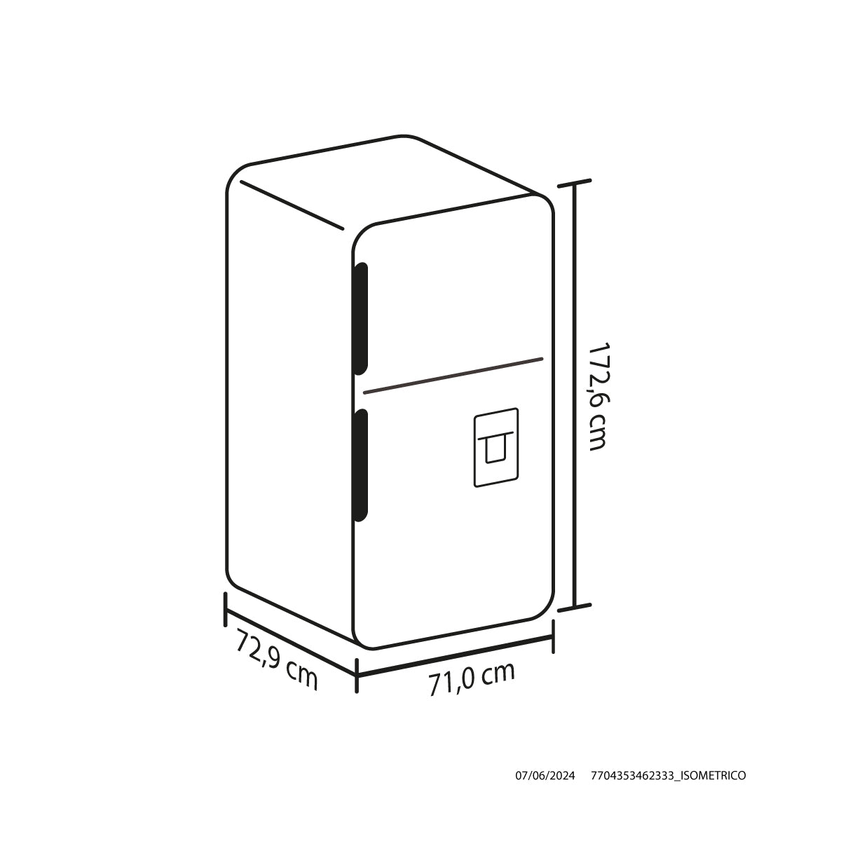Nevera Haceb No Frost 404 litros inverter manija integrada inox - NEV ALC 404 SE DA MI INOX INV