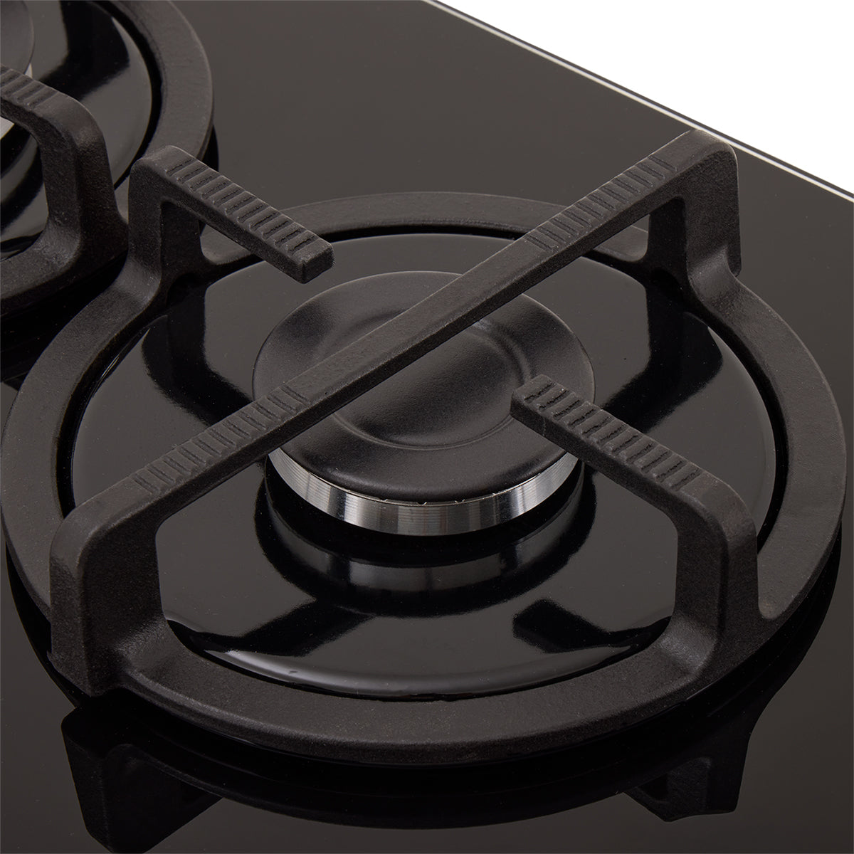 Estufa de Empotrar Cristal Haceb de 2 puestos de 30cm a Gas Propano Negra - CUB TO 30 CRISTAL HF GP - Logística Haceb