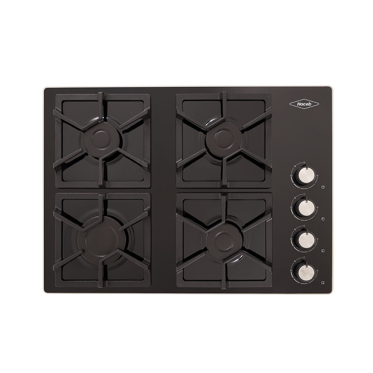 Estufa de Empotrar Cristal TA Haceb de 60x43 cm a Gas Propano Negra - CUB TA CRISTAL 60-43 GP - Logística Haceb