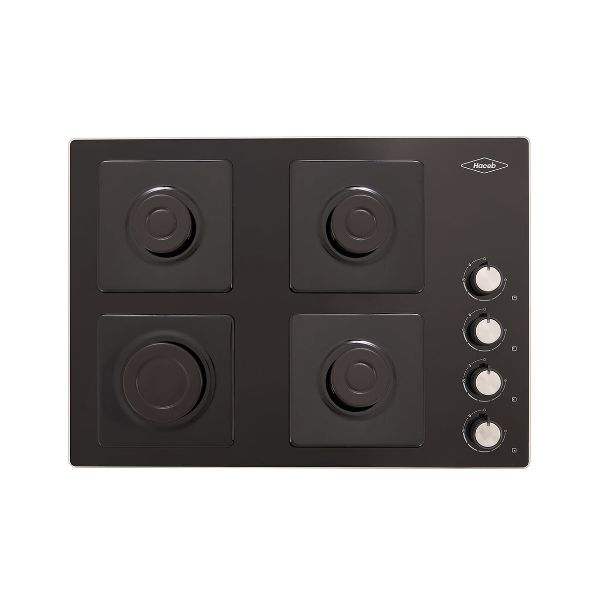 Estufa de Empotrar Cristal TA Haceb de 60x43 cm a Gas Propano Negra - CUB TA CRISTAL 60-43 GP - Logística Haceb