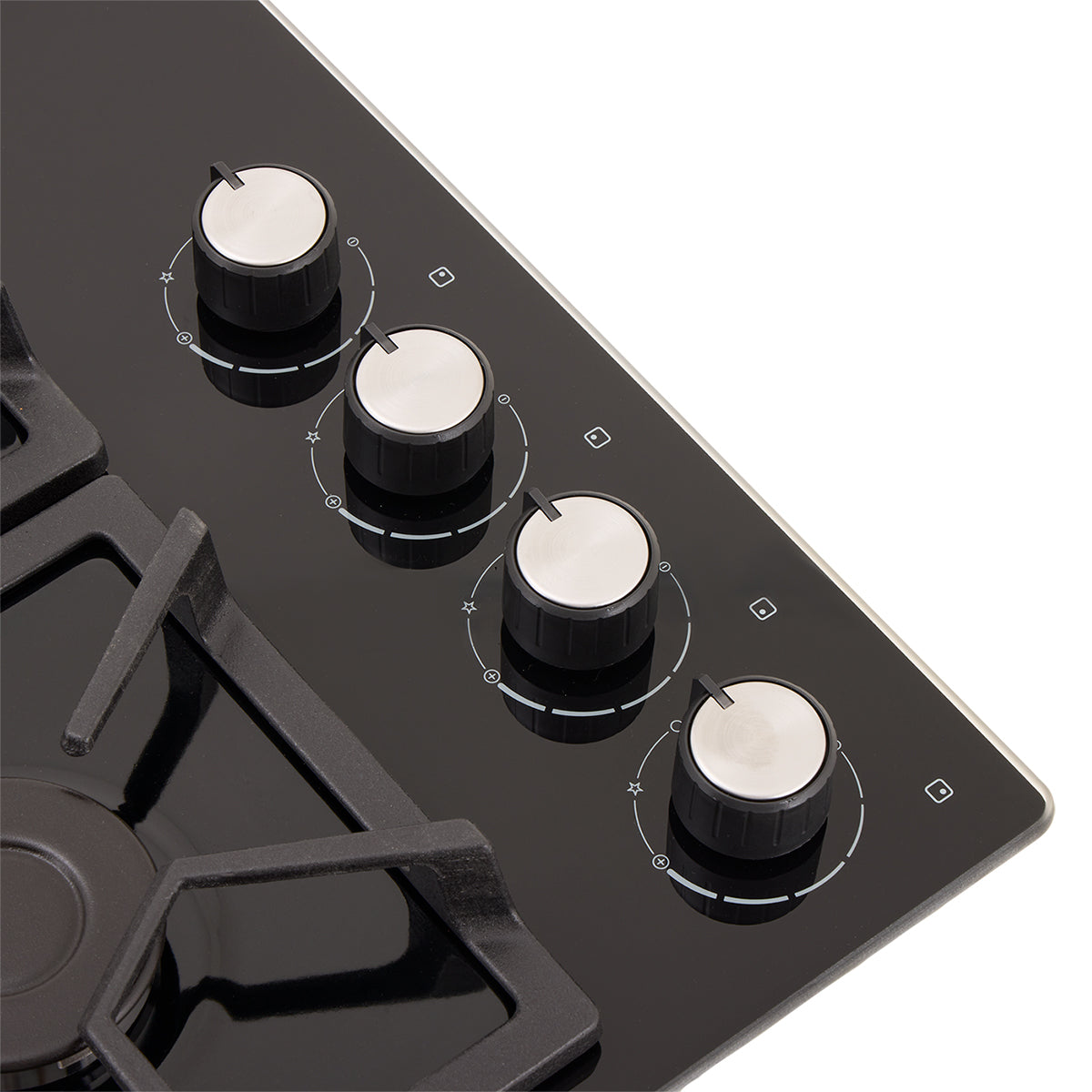 Estufa de Empotrar Cristal TA Haceb de 60x43 cm a Gas Propano Negra - CUB TA CRISTAL 60-43 GP - Logística Haceb