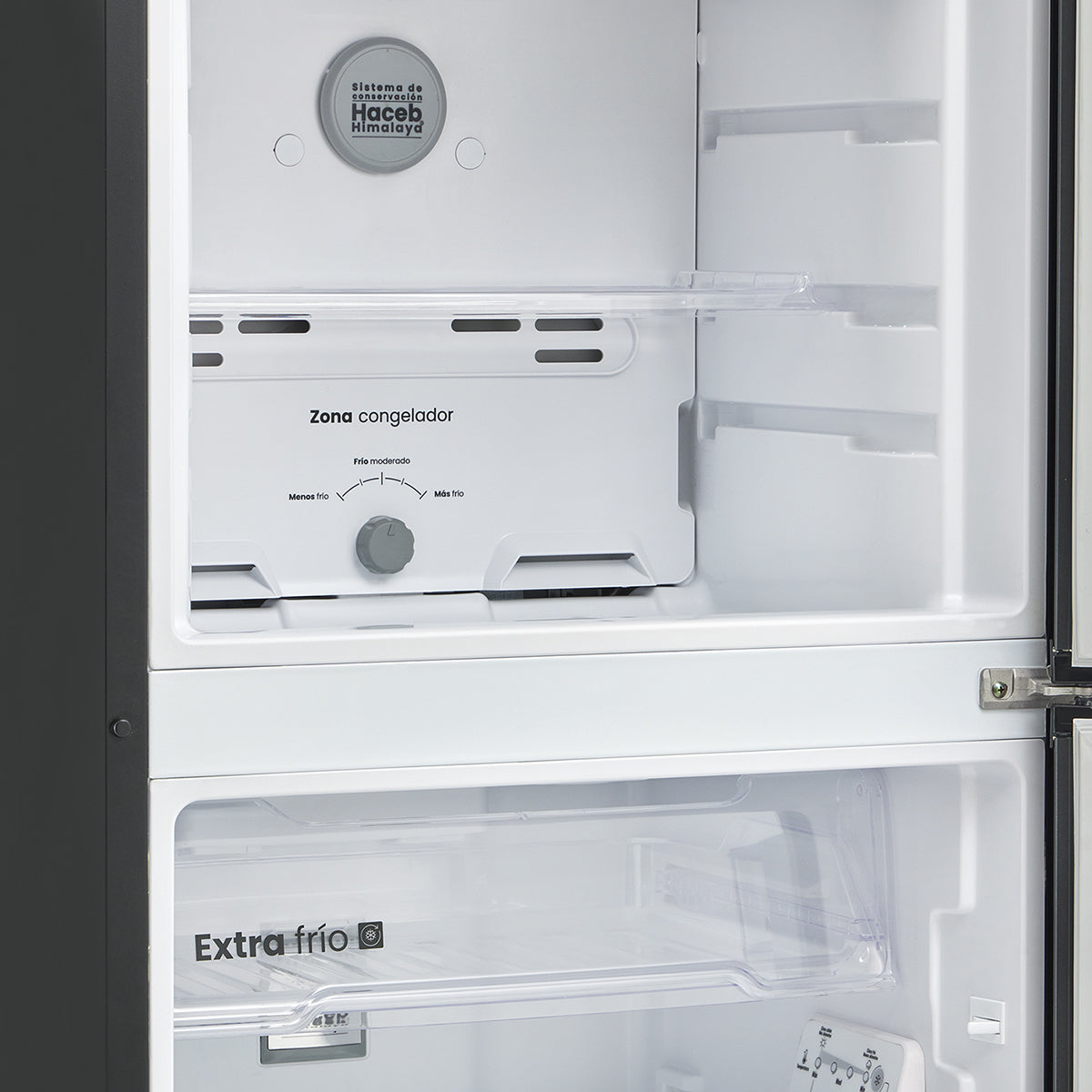 Nevera Haceb No Frost 243 Litros Manija IntegradaTitanio Inverter -  NEV 243 SE DA MI TI INV