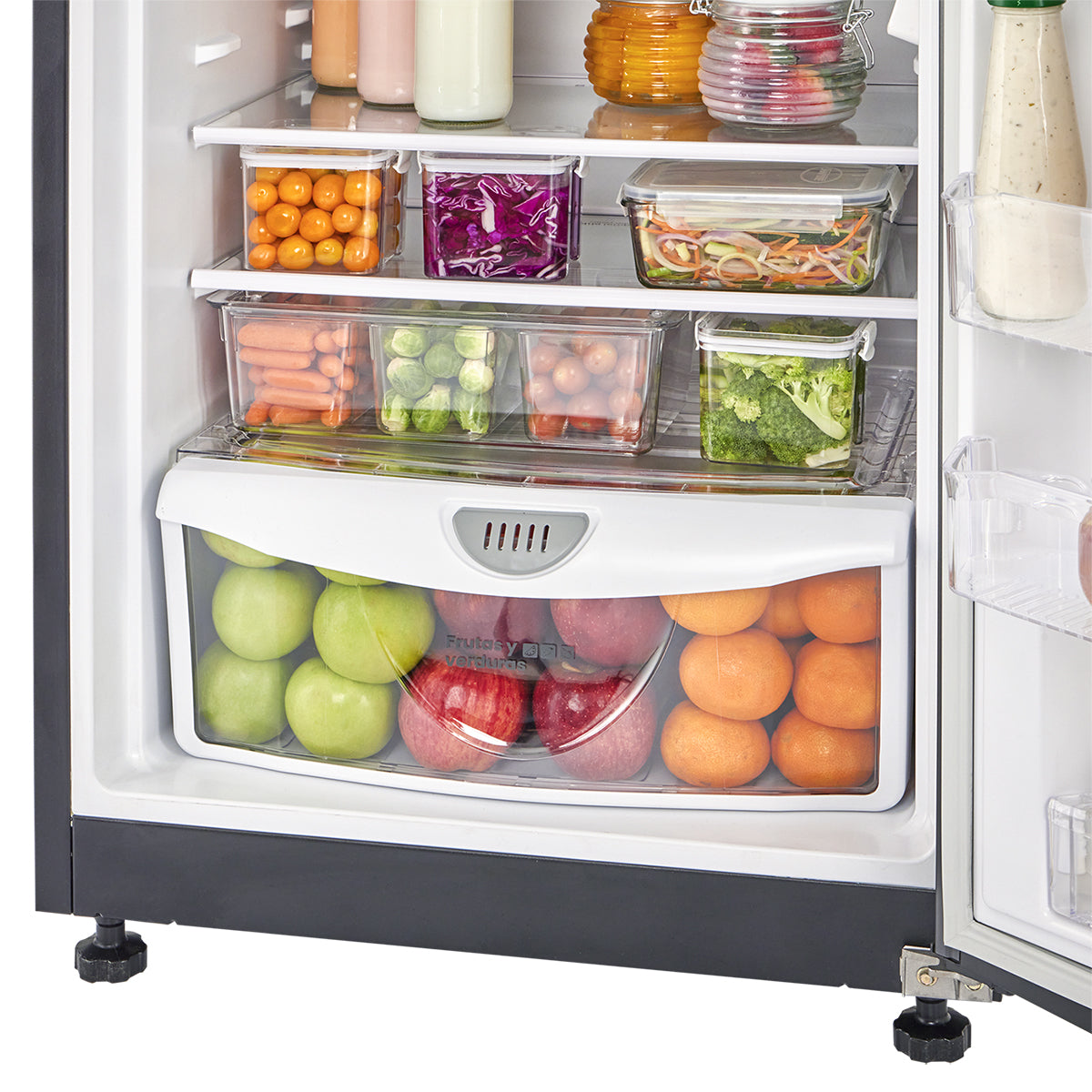 Nevera Haceb No Frost 243 Litros Manija IntegradaTitanio Inverter -  NEV 243 SE DA MI TI INV