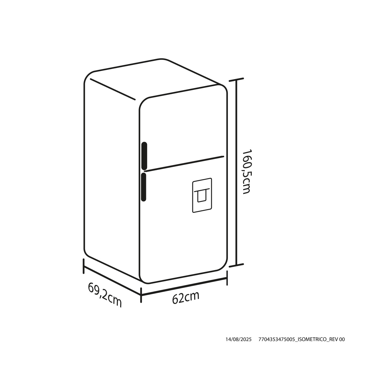 Nevera Haceb No Frost 271 Litros Manija Integrada Inox Inverter -  NEV 271 SE DA MI INOX INV
