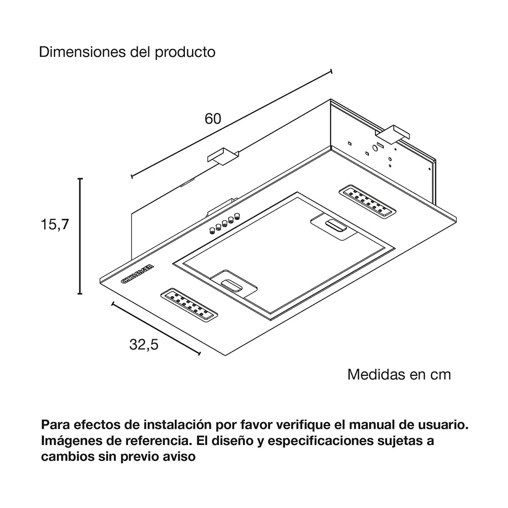Campana Challenger 60 Cm Extraplana Inox CX-4150