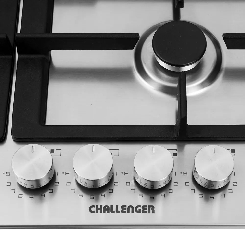 Estufa de Empotrar Challenger Acero Inox 60X51 Gas Natural - SV-6860