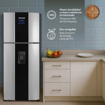 Nevera No Frost Challenger en Acero Inoxidable con Panel Digital 470 Litros Brutos - CR470