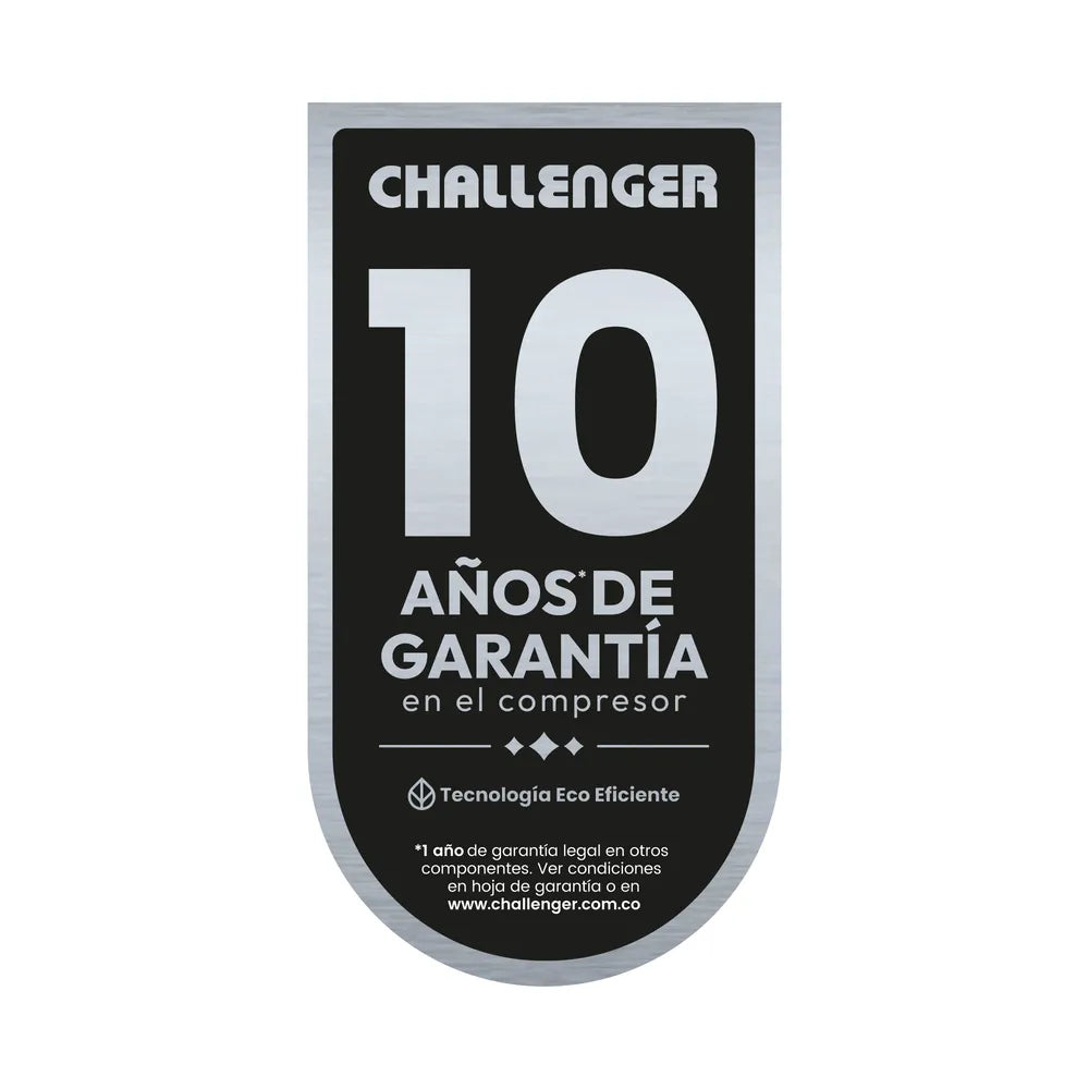 Nevera No Frost Challenger en Acero Inoxidable con Panel Digital 470 Litros Brutos - CR470