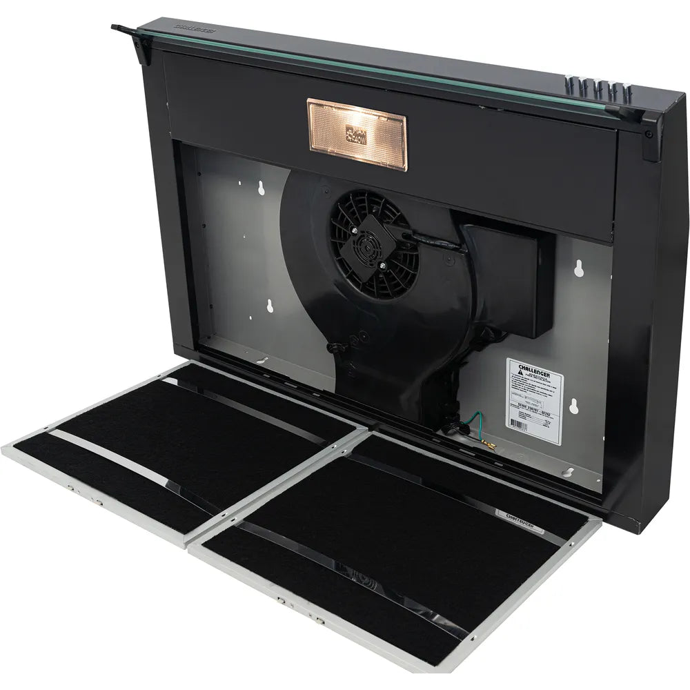 Campana Horizontal Challenger negra 76 cm 3 velocidades  CX-4572-N