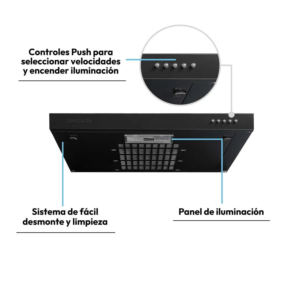 Campana Horizontal Challenger 60 cm - CX 4310-N