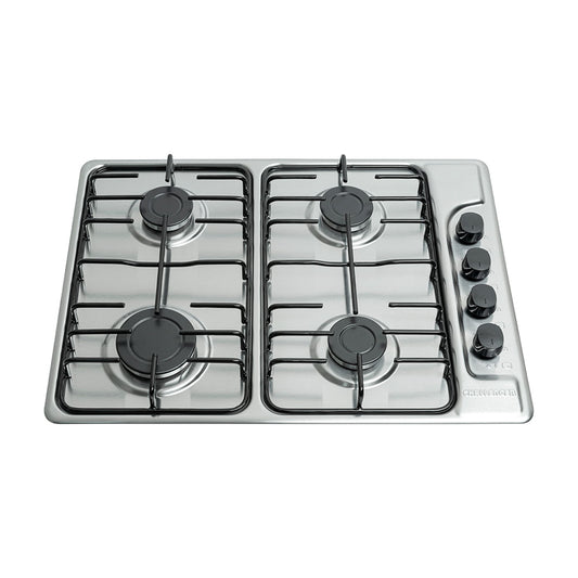 Estufa de empotrar en acero inoxidable Challenger de cuatro puestos de 58.5cm gas natural - SP-6043