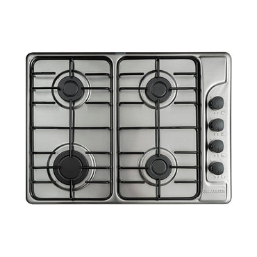 Estufa de empotrar en acero inoxidable Challenger de cuatro puestos de 58.5cm gas natural - SP-6043