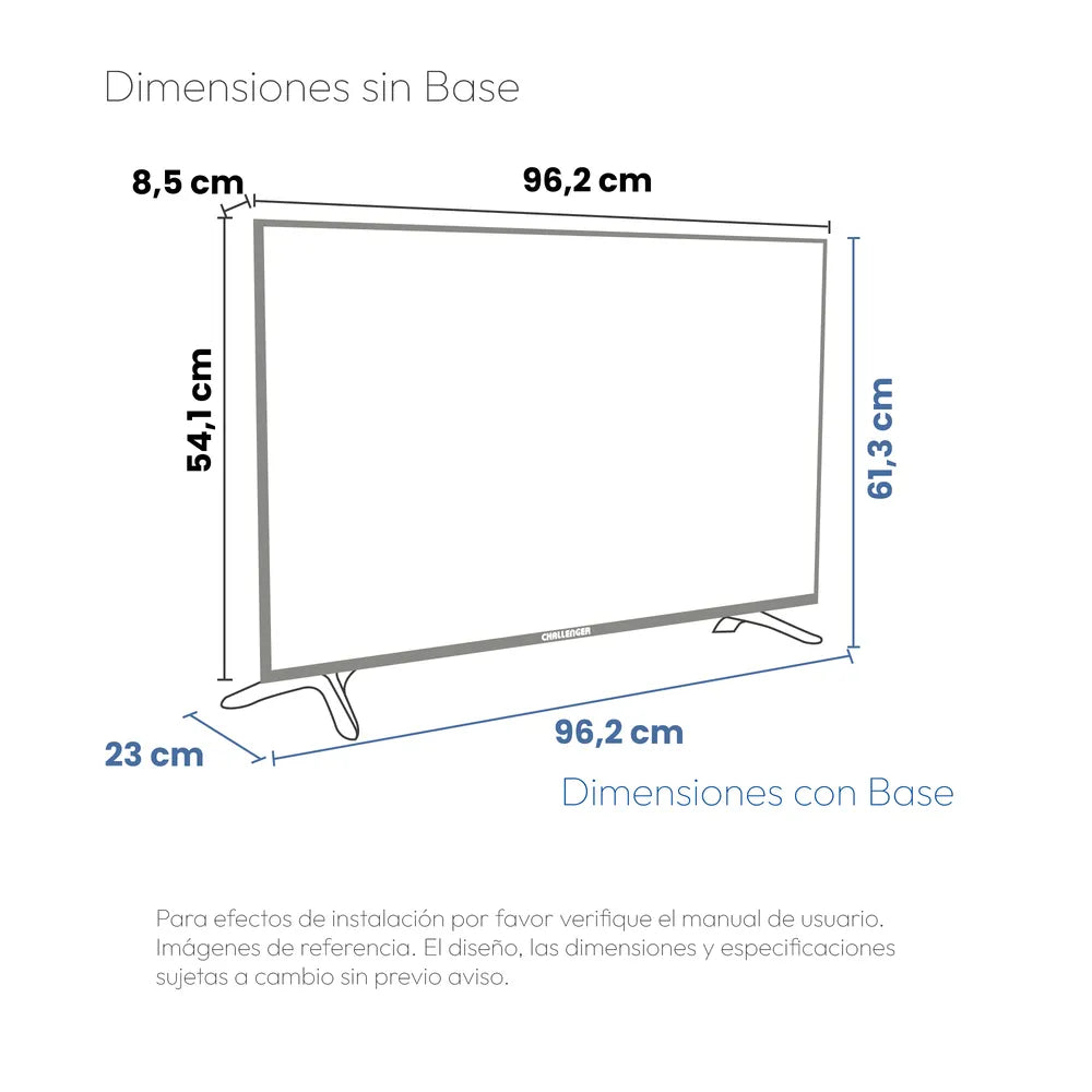 Televisor 43" Challenger LED FULL HD Google TV - 43KG90
