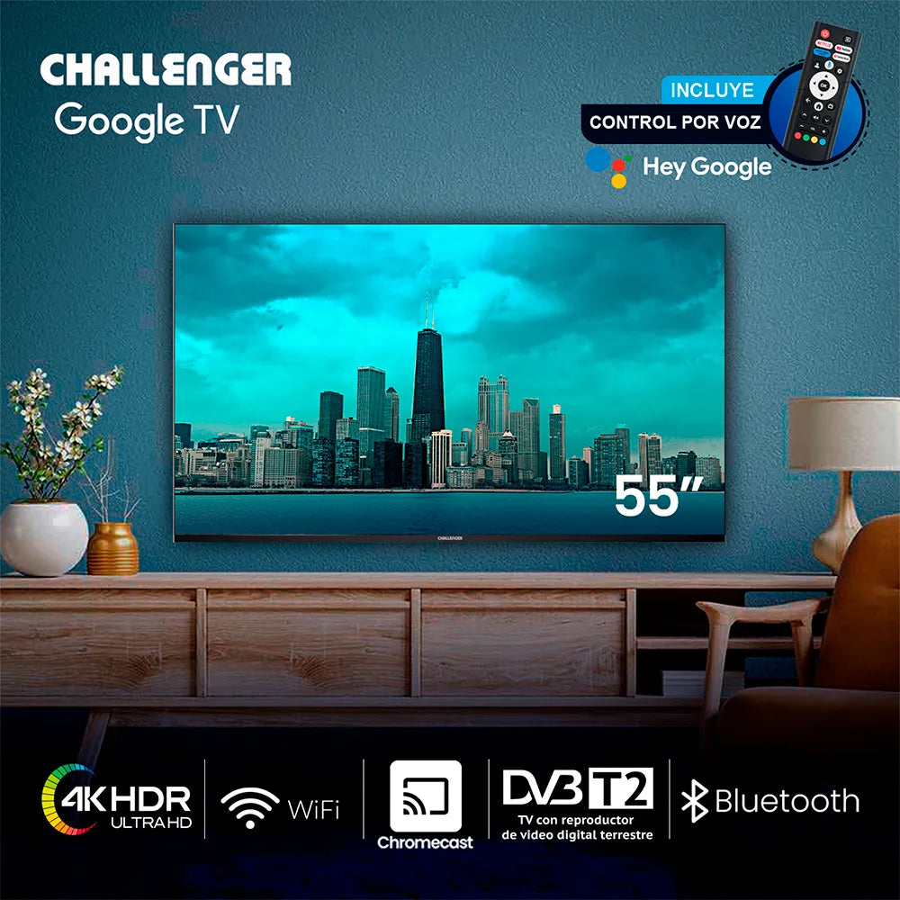 Televisor Challenger 55" LED 4K Google TV - 55KG85