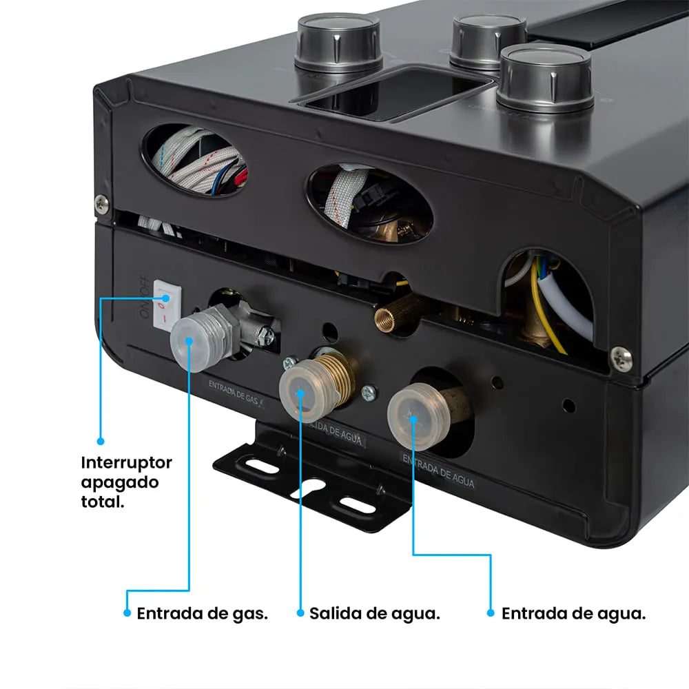 Calentador de paso a gas Challenger 6 Lts Tiro Forzado - WHF7062-NE