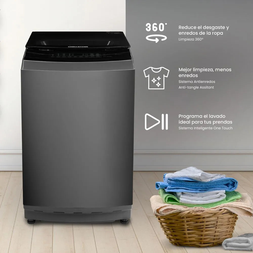 Lavadora Automática Challenger 18 Kg Dark Grey - CW-5718