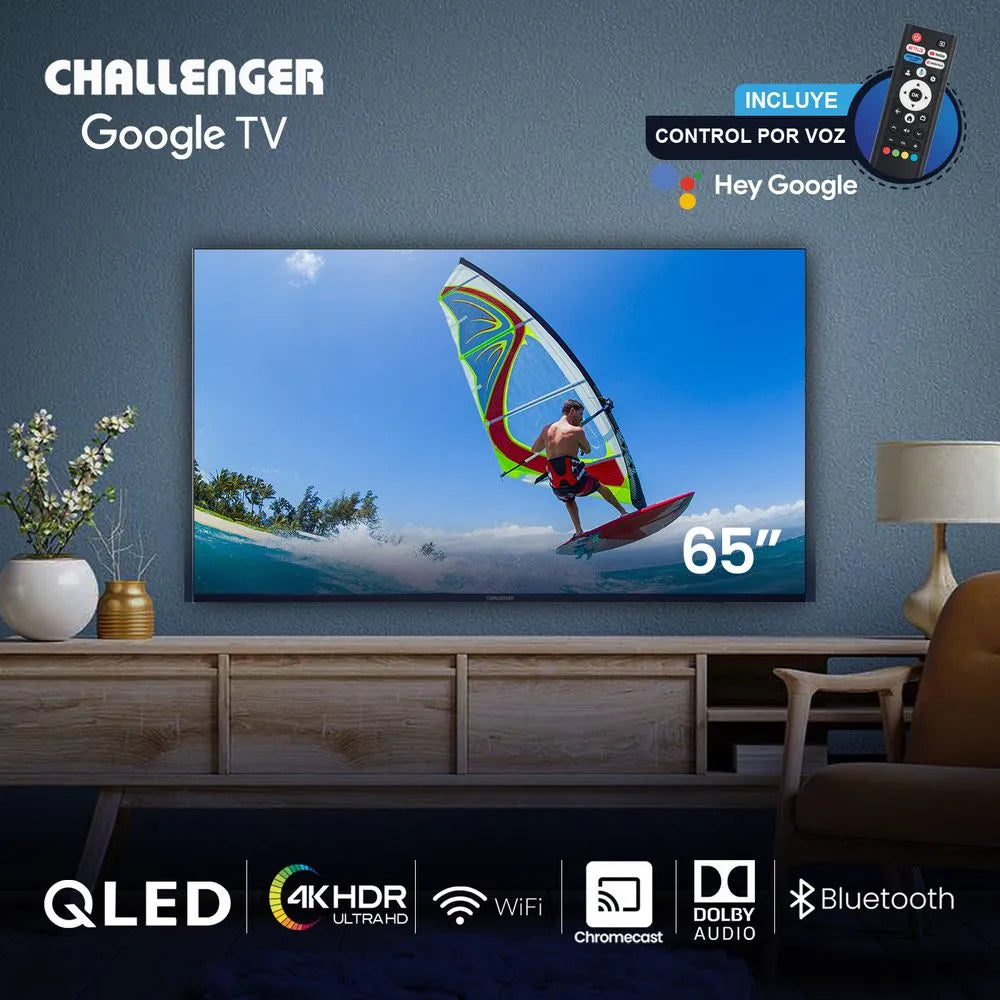 Televisor QLED 65" Challenger Google TV - 65KG290