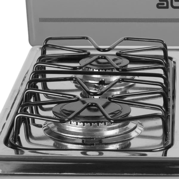 Estufa de Mesa Abba 4 Puestos Gas Propano Negra - M-ST400-5-QL-N-P