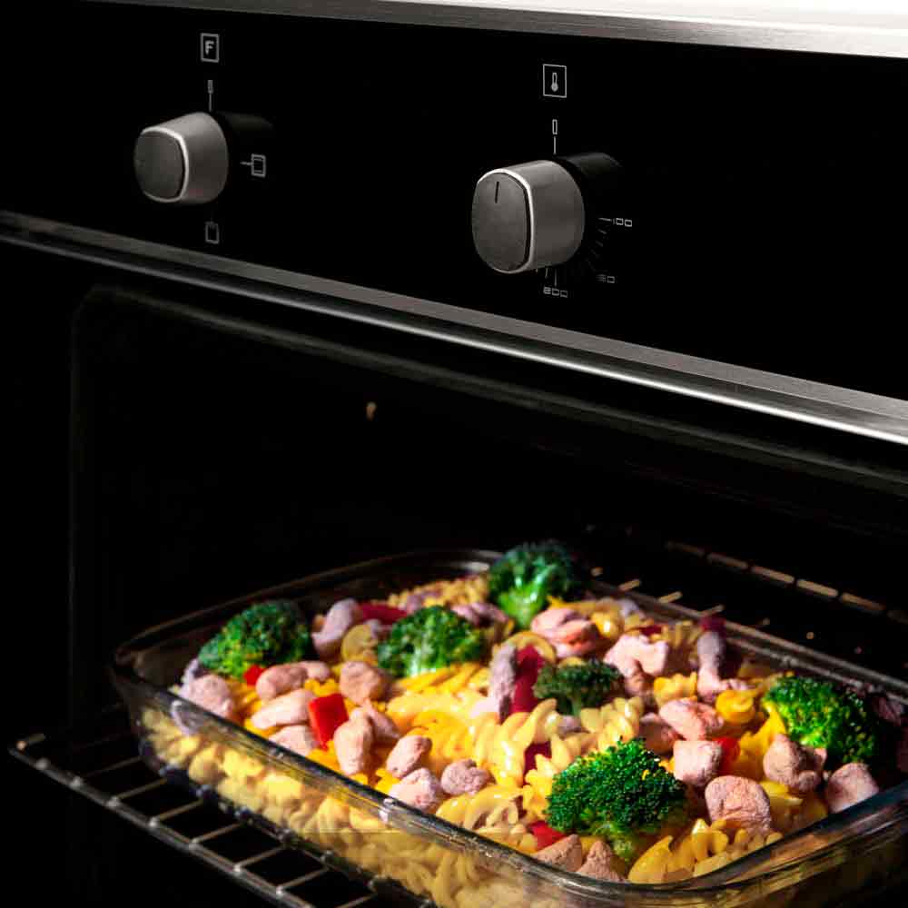 Horno de empotrar multifunción Challenger eléctrico de acero inoxidable 60 cm 220V - HE 2500 / Acero Inox