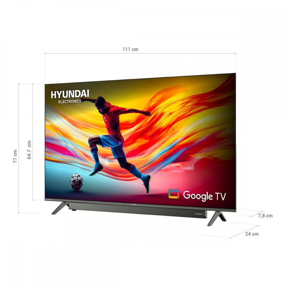 Televisor Hyundai 50" 4K-UHD QLED Smart TV Google - HYLED5030QG