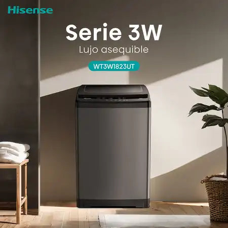 Lavadora Hisense 18kg carga superior WT3W1823UT