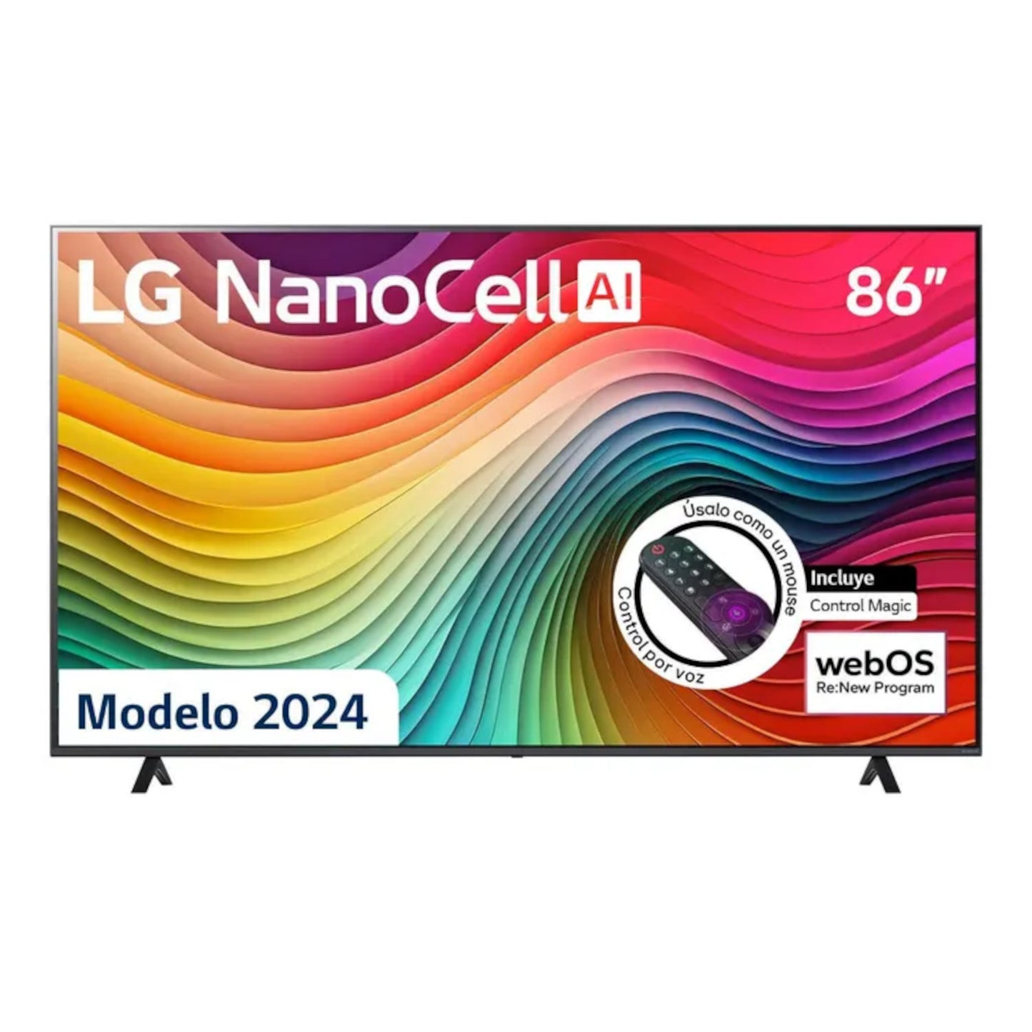 TV LG 86" Pulgadas 217 Cm 86NANO80TSA 4K-UHD NanoCell Smart TV