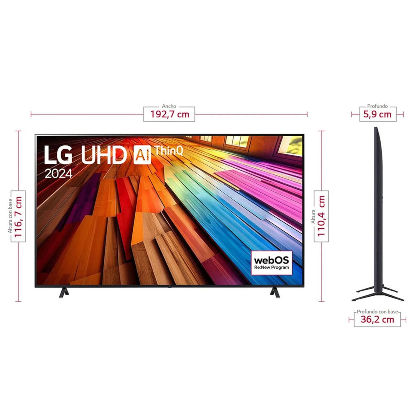 Televisor Lg 86" 4K Ultra HD 86UT8050PSB