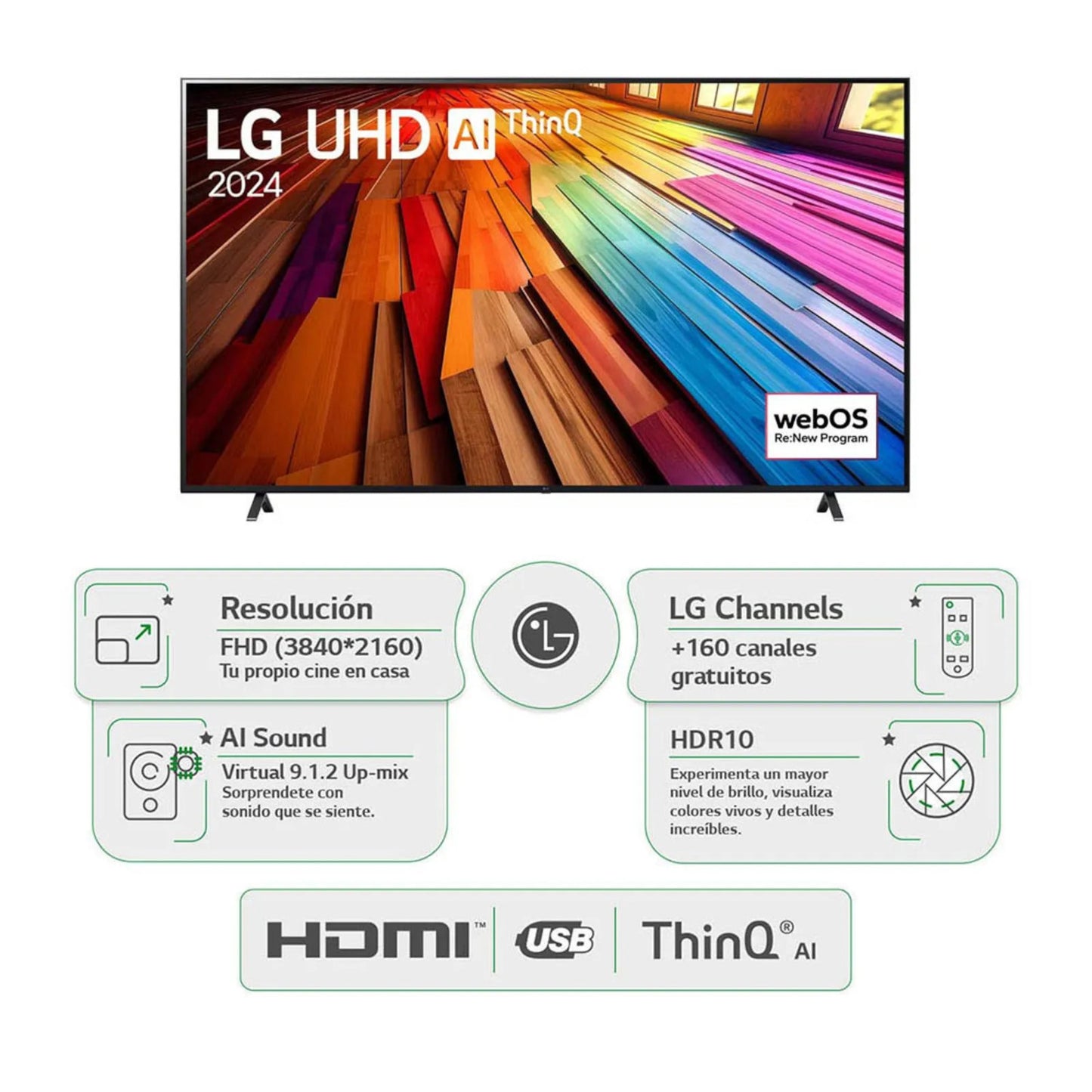 Televisor Lg 86" 4K Ultra HD 86UT8050PSB