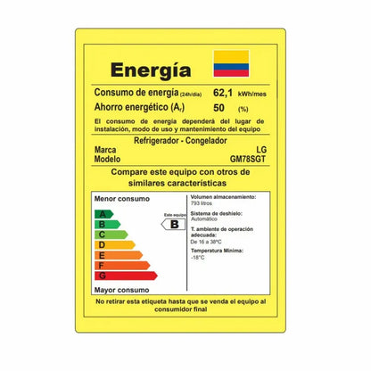 NEVECON LG 793 LTS SMART INVERTER DISPENSADOR GM78SGT.AMCCCLM