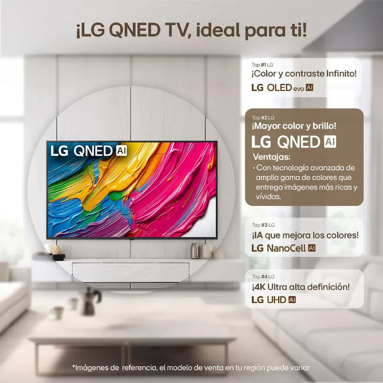 Televisor LG 55" QNED AI Smart TV 4K - 55QNED70ASA