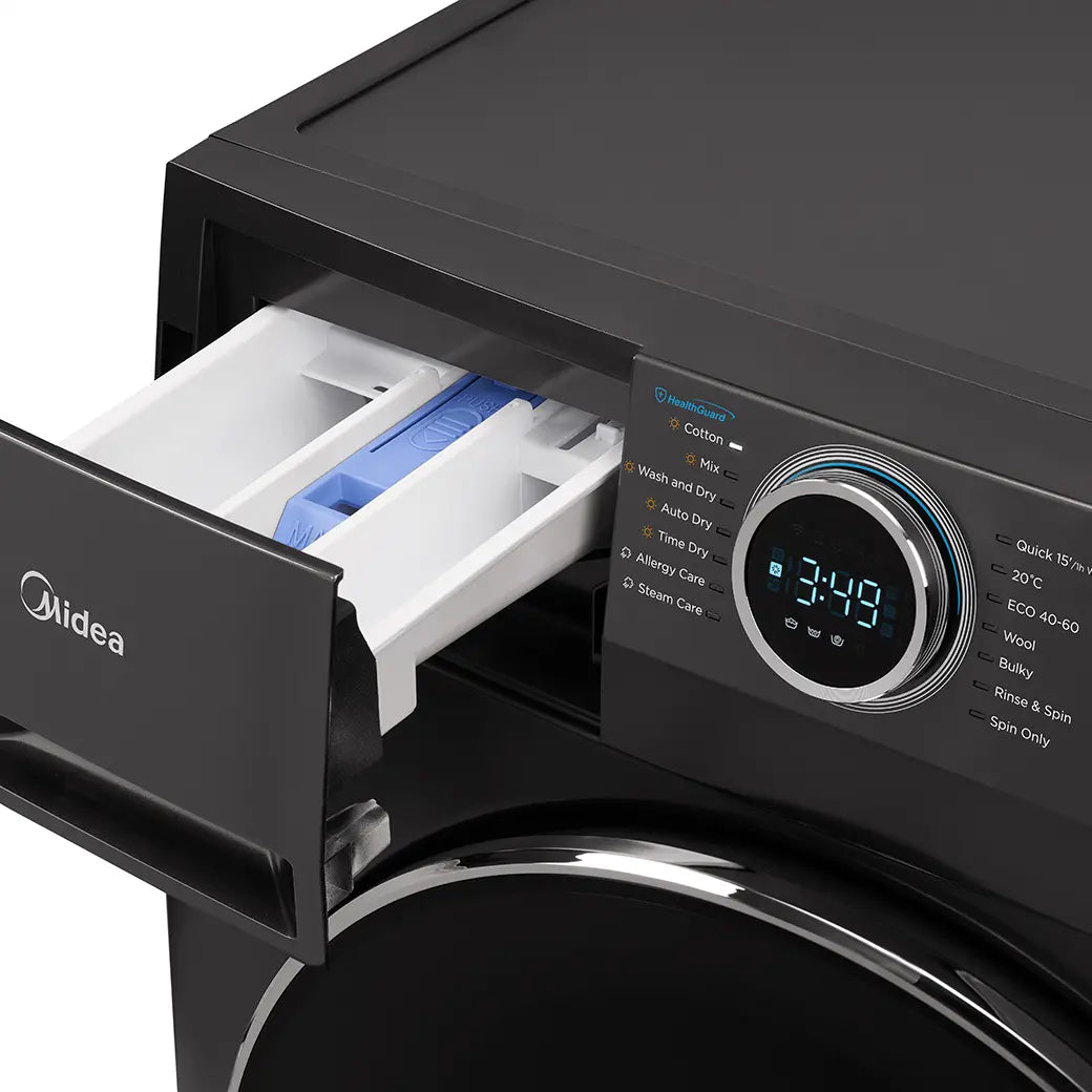Lavadora Midea Carga Frontal 12 Kg Titanio - MF200D120WBT-CO