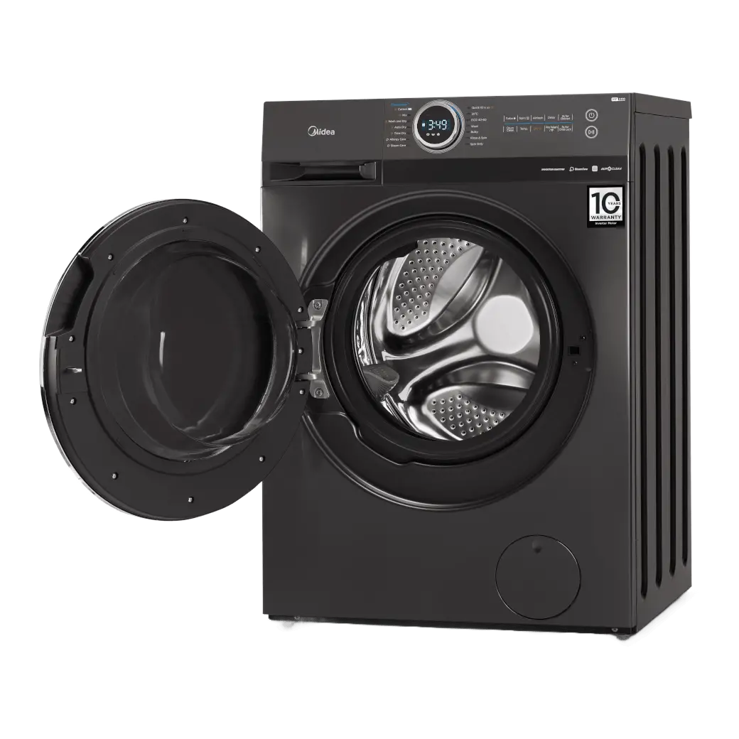 Lavadora Midea Carga Frontal 12 Kg Titanio - MF200D120WBT-CO
