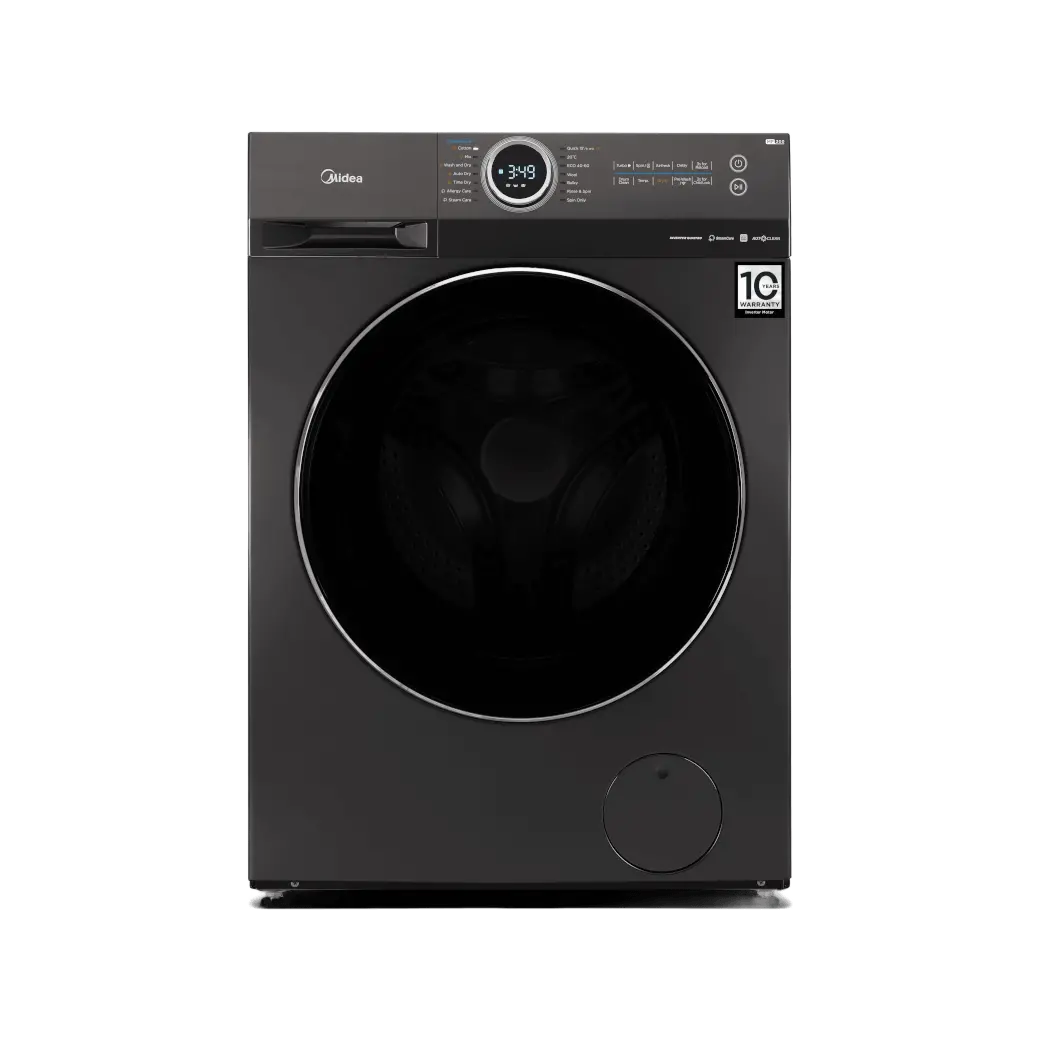 Lavadora Midea Carga Frontal 12 Kg Titanio - MF200D120WBT-CO