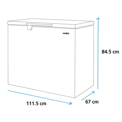 CONGELADOR MABE HORIZONTAL 295LT BLANCO ALASKA300B4