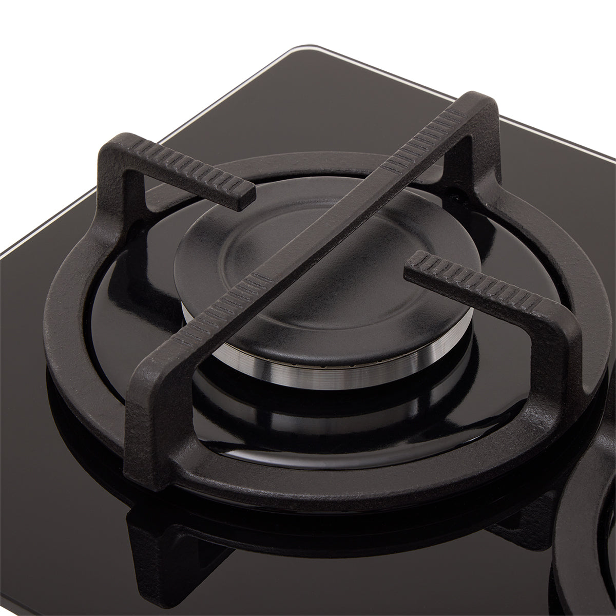 Estufa de Empotrar Cristal Haceb de 2 puestos de 30cm a Gas Natural Negra - CUB TO 30 CRISTAL HF GN - Logística Haceb