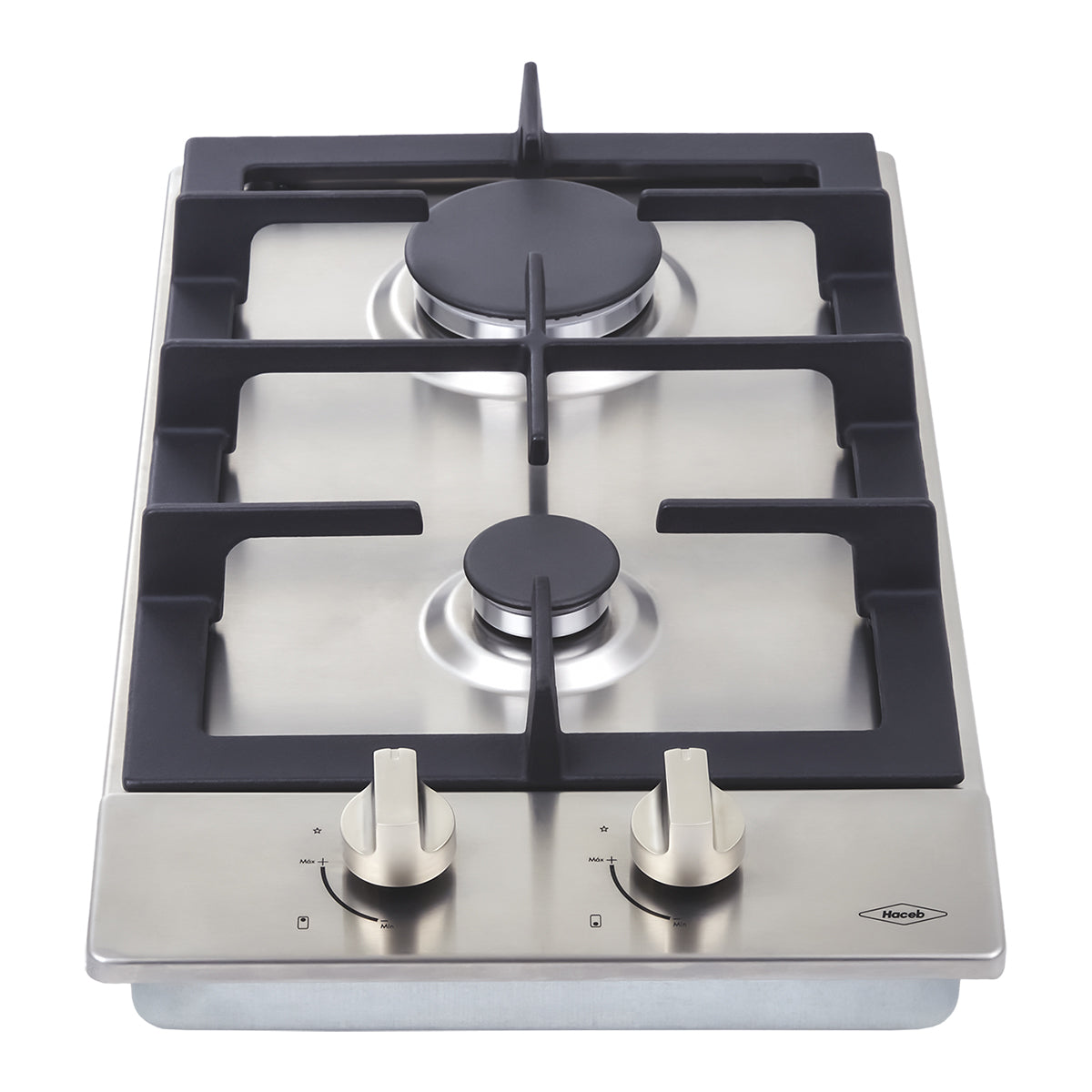 Estufa de Empotrar Haceb de 2 puestos 30CM a Gas Natural Inox- CUB 30 INOX HF GN - Logística Haceb