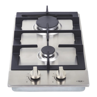 Estufa de Empotrar Haceb de 2 puestos 30CM a Gas Natural Inox- CUB 30 INOX HF GN