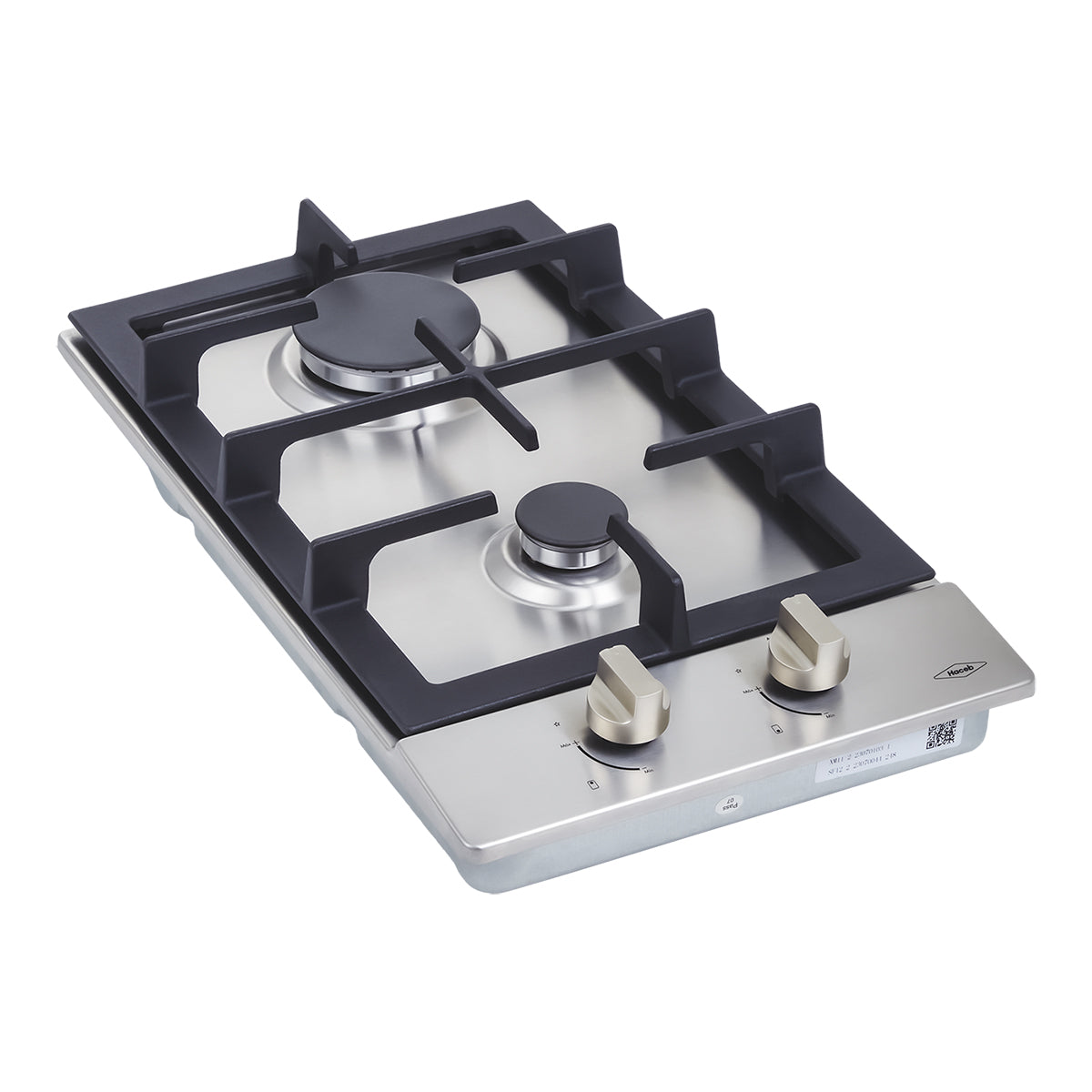 Estufa de Empotrar Haceb de 2 puestos 30CM a Gas Natural Inox- CUB 30 INOX HF GN - Logística Haceb