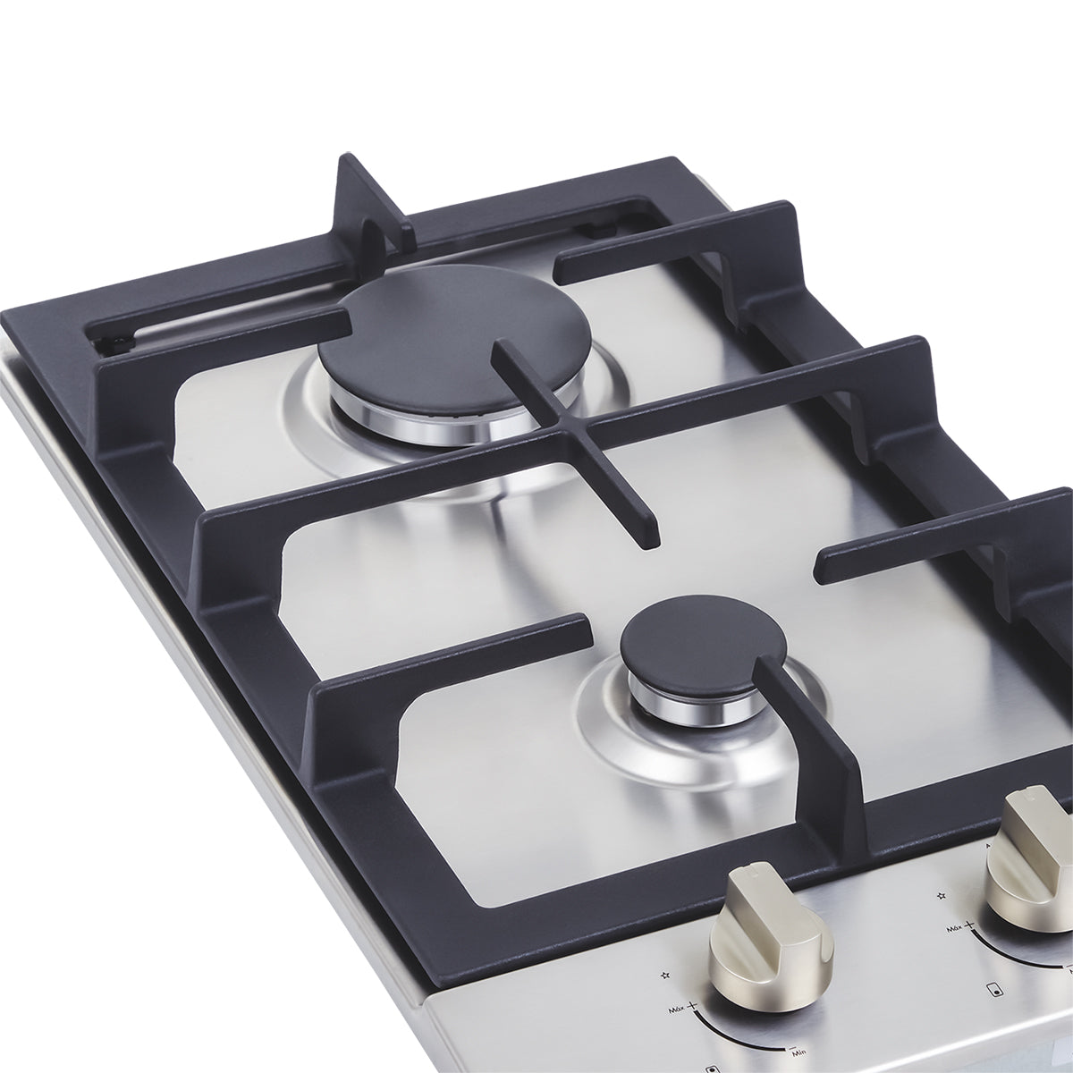 Estufa de Empotrar Haceb de 2 puestos 30CM a Gas Natural Inox- CUB 30 INOX HF GN - Logística Haceb