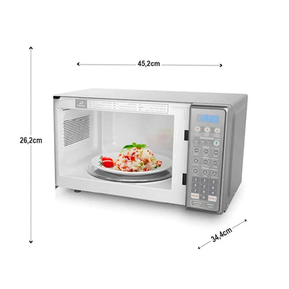 MICROONDAS ELECTROLUX 20LT PLATA EMDO20S3GSLUG