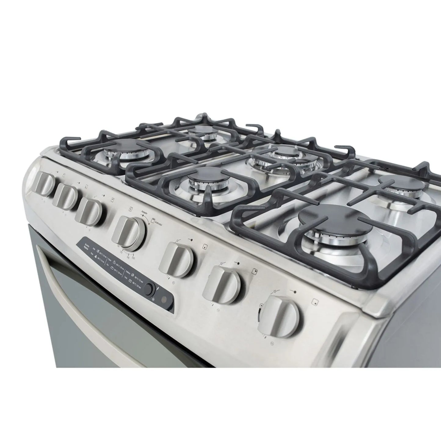 Estufa Orégano Haceb de 6 puestos 76 cm a Gas Natural Inox - ESTORG76-INOX