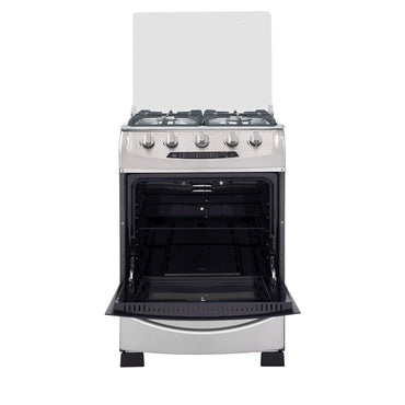 Estufa Orégano Haceb de 4 puestos 60 cm a Gas Natural Inox Negro - ESTORG60-NE