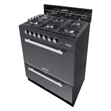 Estufa Abba 6 Pts Con Horno a Gas - RG803-3-EN-VIDRIO