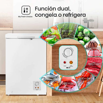 CONGELADOR HISENSE DUAL 95L BLANCO FC12D1NZWC