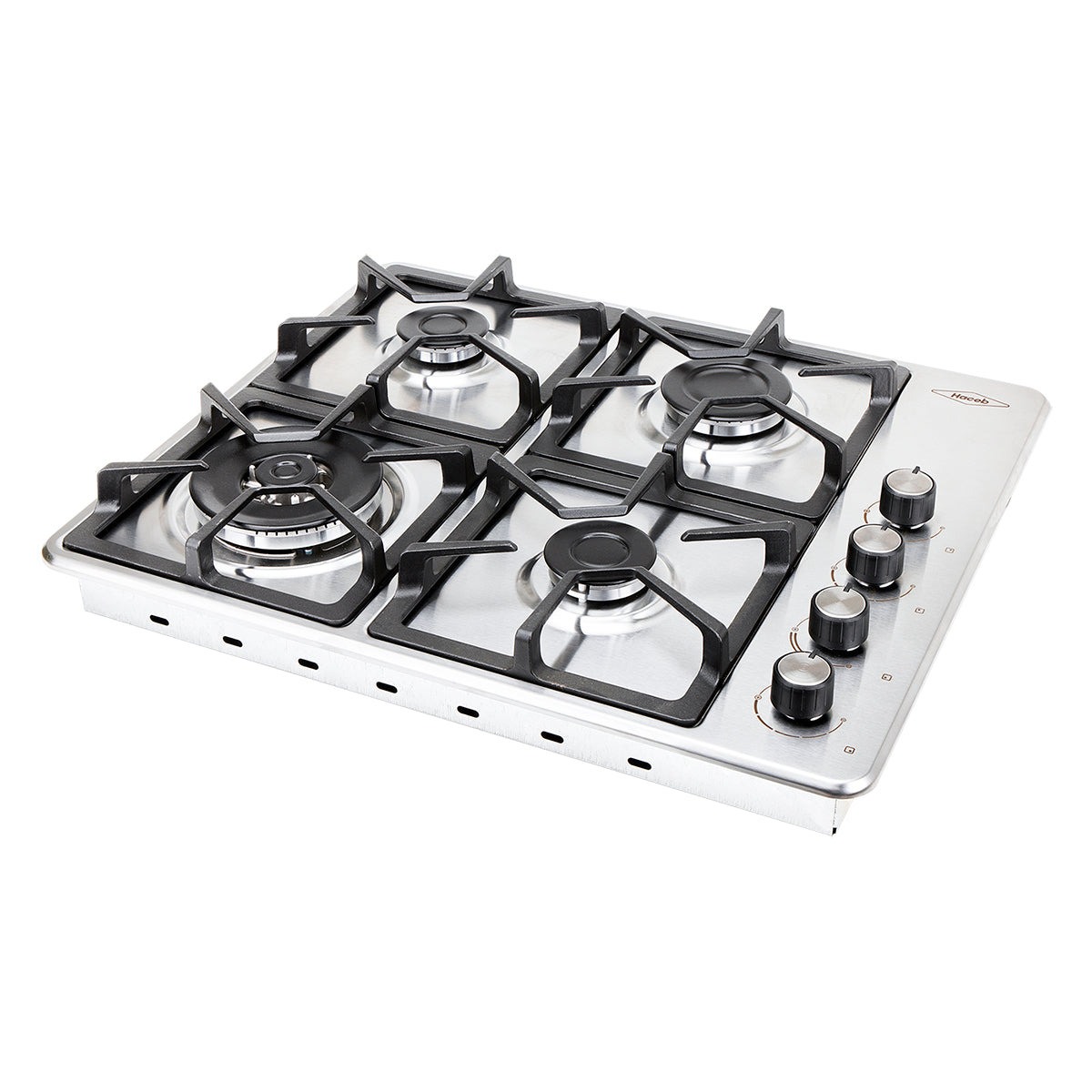 Estufa de Empotrar TA Haceb de 4 puestos en Hierro Fundido Dual de 60X51 cm a Gas Natural Inox- CUB TA 60-51 INOX HF DUAL GN
