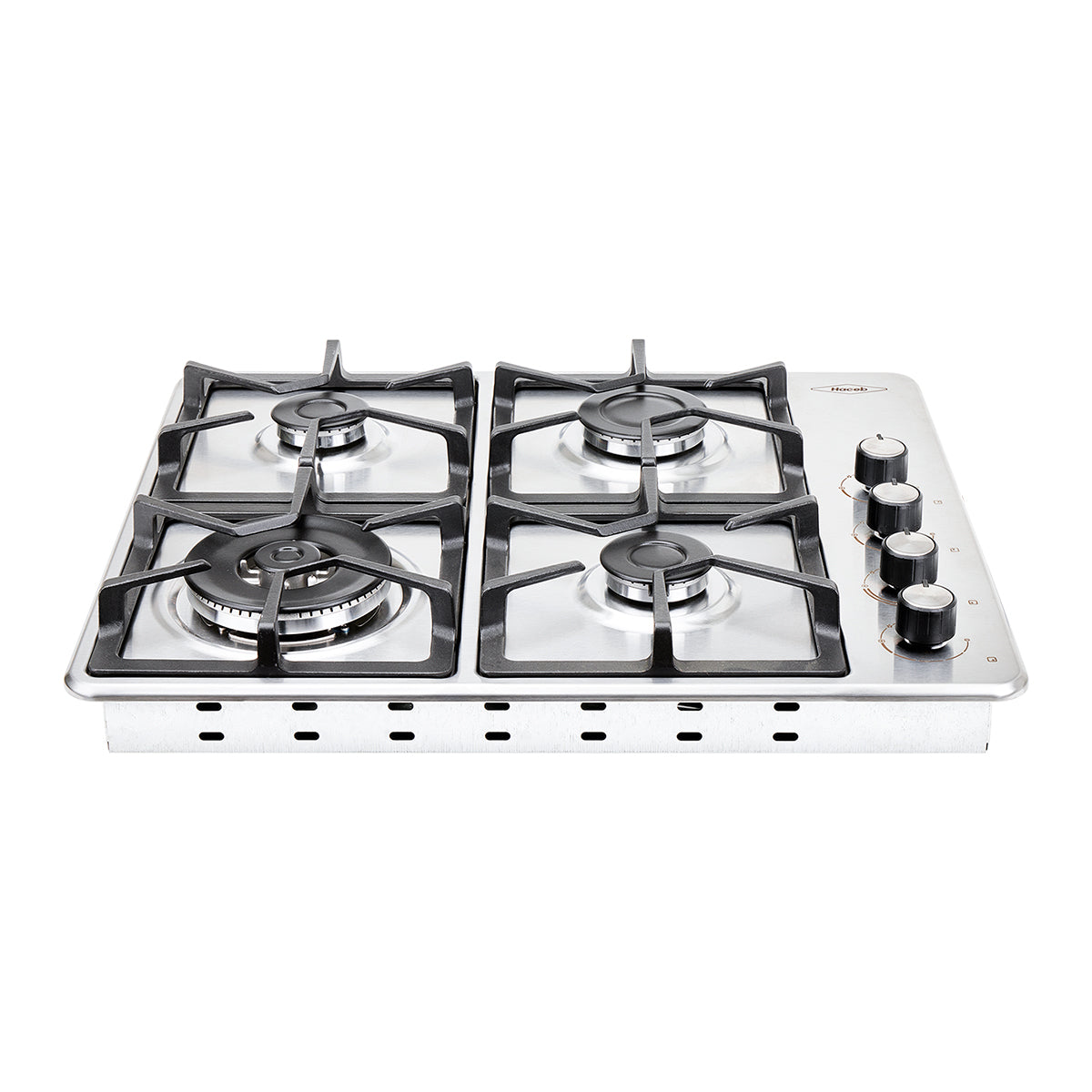 Estufa de Empotrar TA Haceb de 4 puestos en Hierro Fundido Dual de 60X51 cm a Gas Natural Inox- CUB TA 60-51 INOX HF DUAL GN