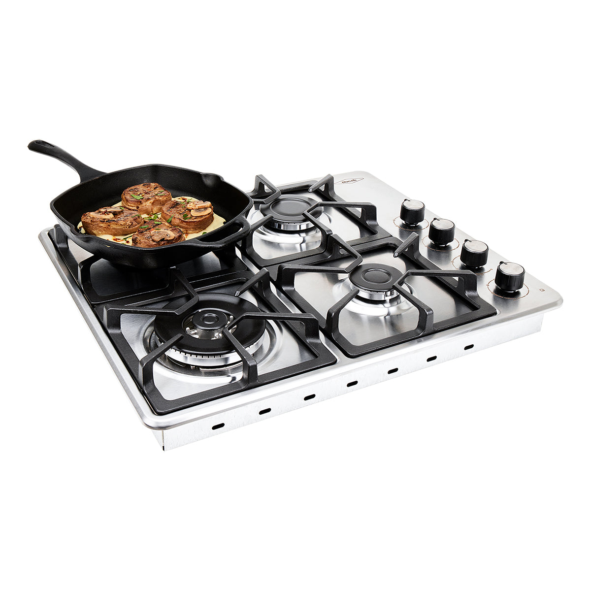 Estufa de Empotrar TA Haceb de 4 puestos en Hierro Fundido Dual de 60X51 cm a Gas Natural Inox- CUB TA 60-51 INOX HF DUAL GN