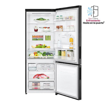 Nevera LG 461 LTS tipo europeo negro mate GB45WPT.AMCCCLM.
