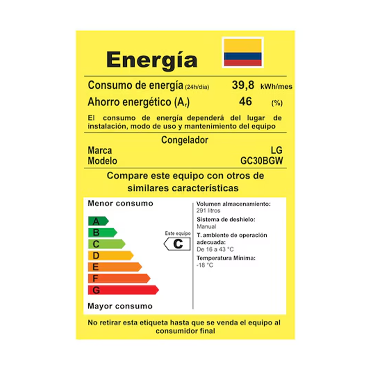 Congelador LG Horizontal 291 Litros Blanco  - GC30BGW
